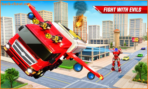 Flying Oil Tanker Robot Truck Transform Robot Game screenshot