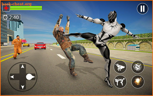 Flying Panther Robot Hero City Crime Fighter screenshot