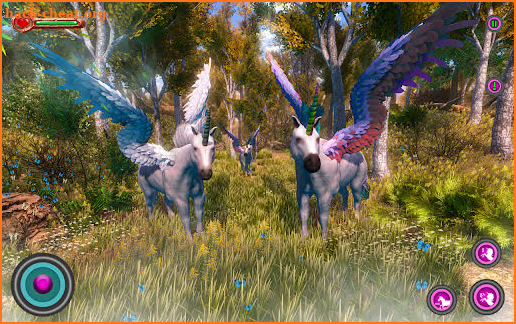 Flying Pegasus Baby Unicorn 3D screenshot