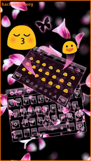 Flying Petals Butterfly Keyboard screenshot