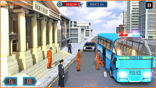 Flying Police Bus Prisoner Transport: Driving Game screenshot