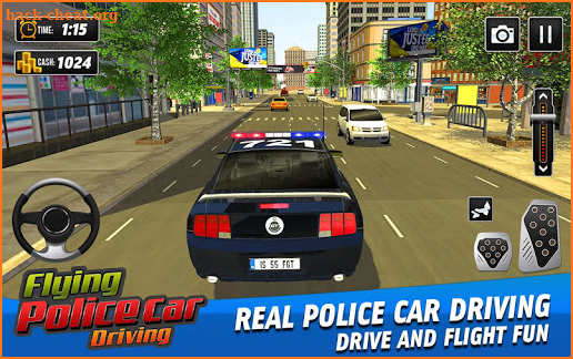 Flying Police Car Driving: Real Police Car Racing screenshot