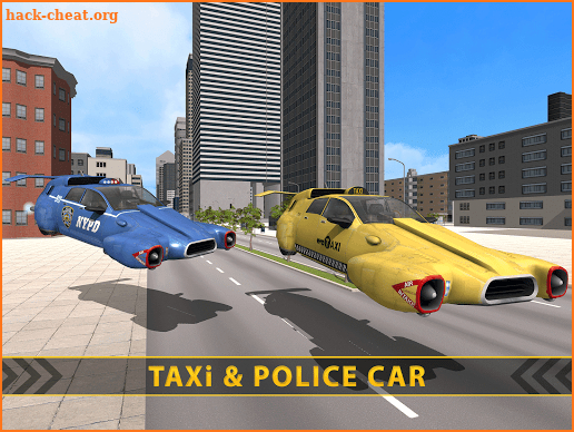 Flying  Police Car Games Free screenshot