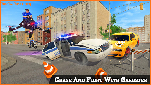 Flying Police Drone Bike Simulator 2020 screenshot