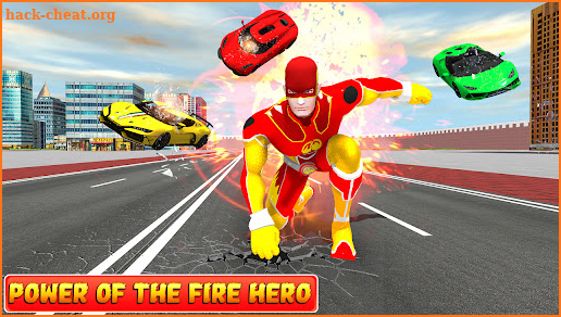 Flying Police Fire Robot Super Hero Flame Battle screenshot