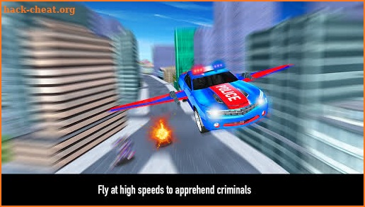 Flying Police Robot Car Transform: Flying Car Game screenshot