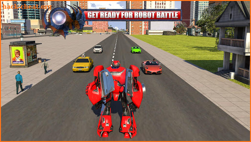 Flying Robot Car Simulator: Real Rope hero game screenshot