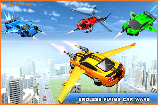 Flying Robot Car Transform - Robot Shooting Games screenshot