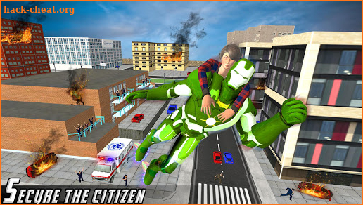 Flying Robot Hero Games: City Survival Mission screenshot