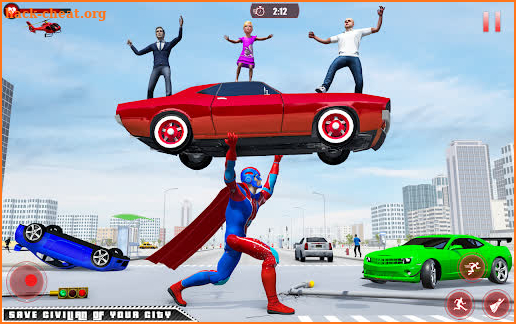 Flying Robot Superhero: Rescue City Survival Games screenshot