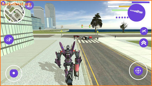 Flying Robot Transforming Plane: Air Robot Game screenshot