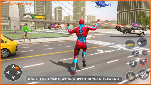 Flying spider rope hero: gangster city screenshot