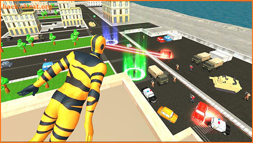 Flying spider rope hero: gangster city screenshot