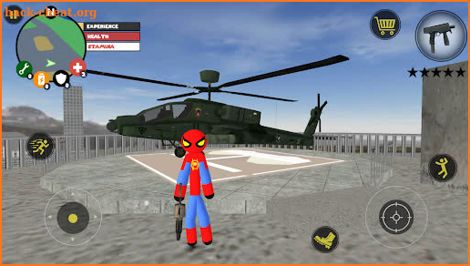 Flying Stickman Super Rope Hero Gangstar mafia screenshot