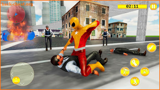 Flying Superhero Freedom Fighter VS SuperVillain screenshot