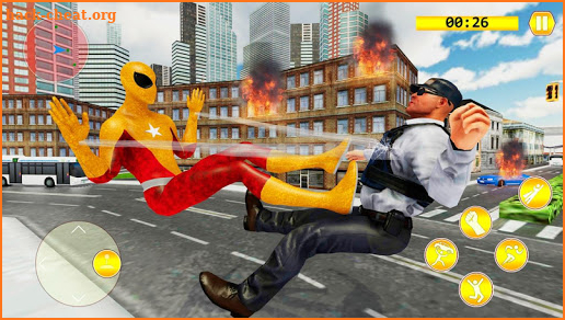 Flying Superhero Freedom Fighter VS SuperVillain screenshot