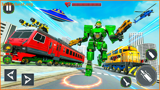 Flying Train Robot Car Limo screenshot