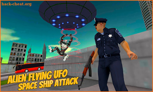 Flying UFO Robot Game:Alien SpaceShip Battle screenshot