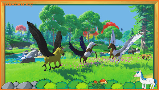 Flying Unicorn Sim :Pegasus 3D screenshot