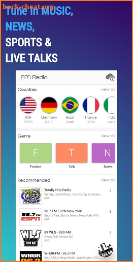 FM Radio: Fm, Am, Radio, Simple Radio, Free Radio screenshot