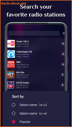 FM Radio, Live FM, Live radio screenshot