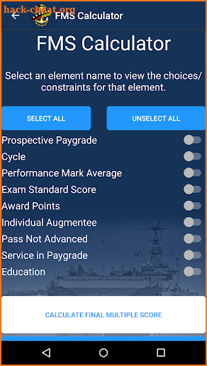 FMS Calculator screenshot