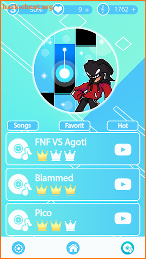 FNF Agoti Friday Night Funkin Piano Tiles Game screenshot