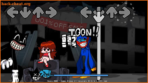 FNF Cartoon Cat VS Huggy Wuggy screenshot