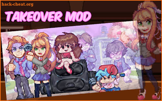 FNF Doki Doki Takeover Mod screenshot