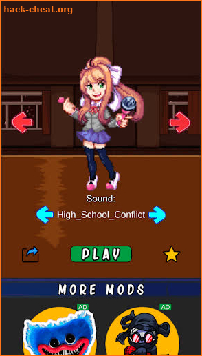 FNF Monika Mod Test screenshot