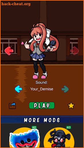 FNF Monika Mod Test screenshot