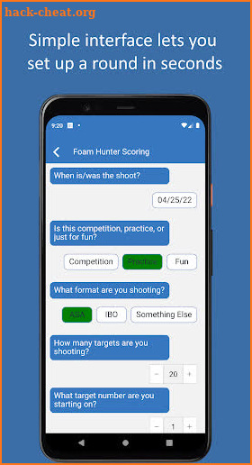 Foam Hunter Scoring screenshot