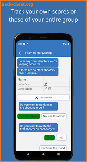 Foam Hunter Scoring screenshot