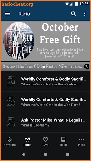 Focal Point Radio Ministries screenshot