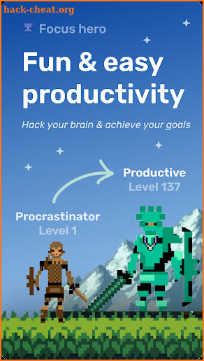 Focus Hero: Achieve your Goals screenshot