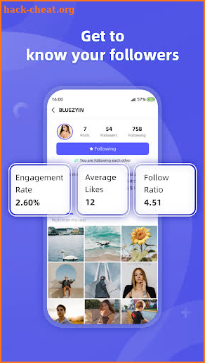 Follower Analyzer -- Free Instagram Analytics Tool screenshot