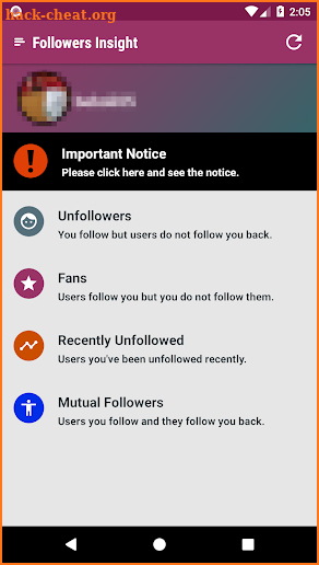 Followers Insight - Unfollowers screenshot