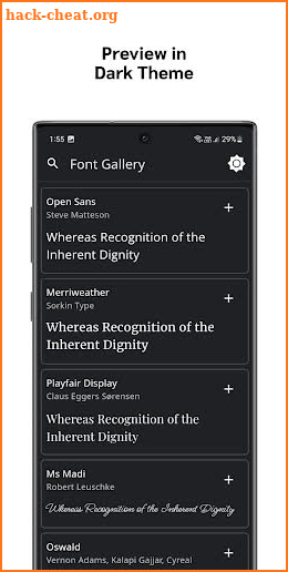 Font Gallery screenshot