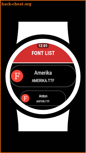 Font Manager PRO (Wear OS) screenshot