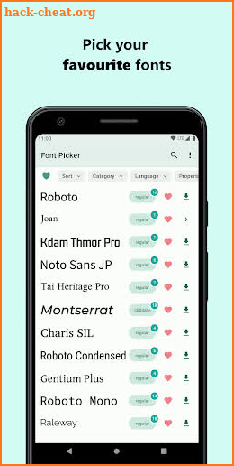 Font Picker - font downloader screenshot