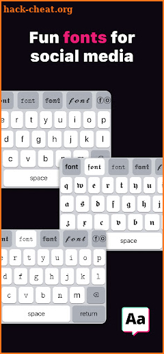 Fontkey - Fonts Keyboard Emoji screenshot