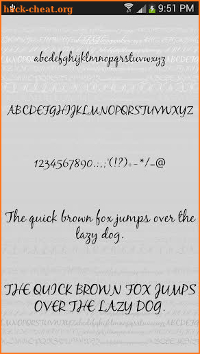 Fonts Script for FlipFont Free screenshot