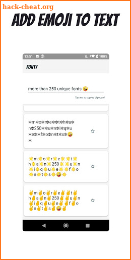 Fonty - stylish fonts for Instagram / WhatsApp screenshot