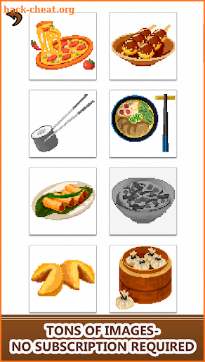 Food Color by Number - Pixel Number Draw Coloring screenshot