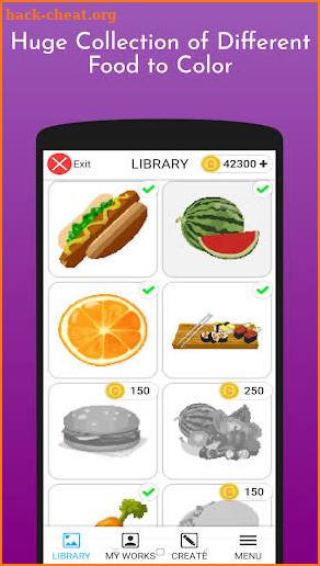 Food Color By Numbers screenshot