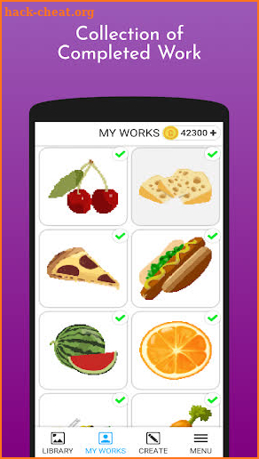 Food Color By Numbers screenshot