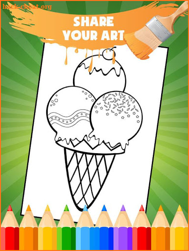 Food Coloring Book - Kids Game screenshot