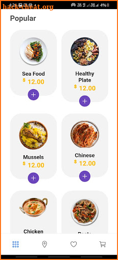 Food Delivery UI screenshot