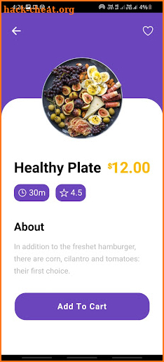 Food Delivery UI screenshot