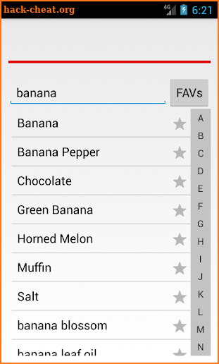 FOOD DICTIONARY screenshot